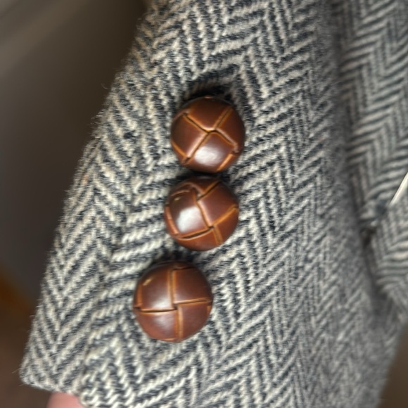 Vintage herringbone blazer, 100% wool - Picture 9 of 9